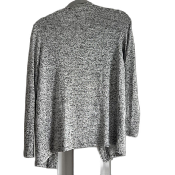 MIX 41Hawthorne open front lightweight light marled gray cardigan sz S - Picture 2 of 6